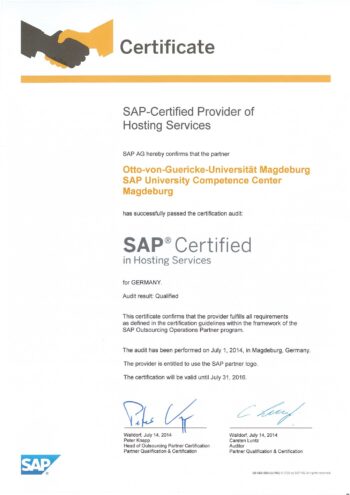SAP Certified in Hosting Services